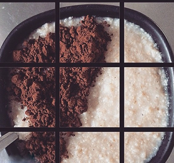 Porridge crusca d’avena e cacao